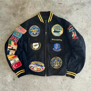 Vintage 1990 USN Souvenir Jacket Size L/XL